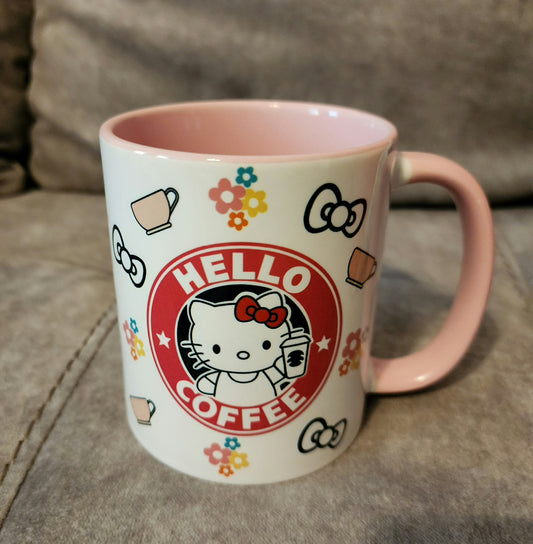Hello Coffee Cute Hello Kitty 15oz Coffee/Tea Mug